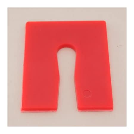 Precision Brand Products Precision Brand06150 1/4" X 2" X 2-1/2" Plastic Key Horseshoe Shim - Solid No 84S 1008PC 6150